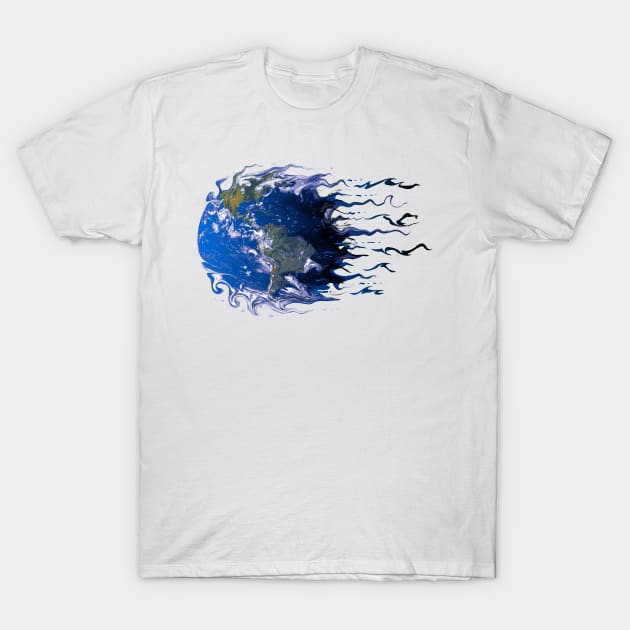 Warped Earth T-Shirt by hobrath